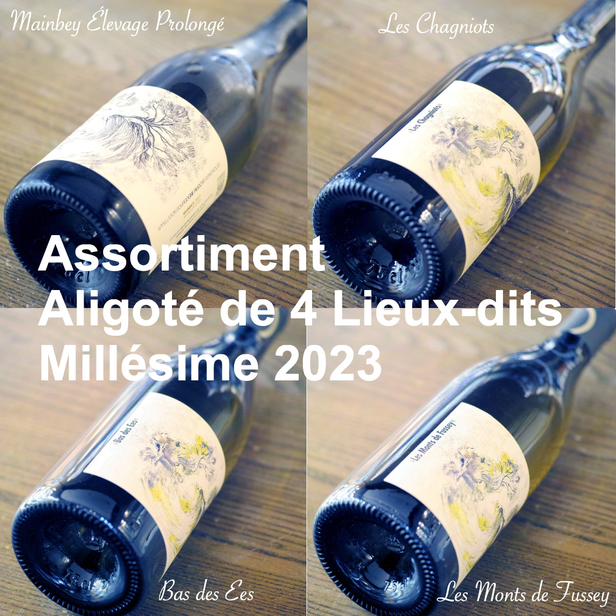 [8001] Chanterêves Bourgogne Aligoté 4 Lieux-dits MIllésime 2023 Assortiment 750ml x 8